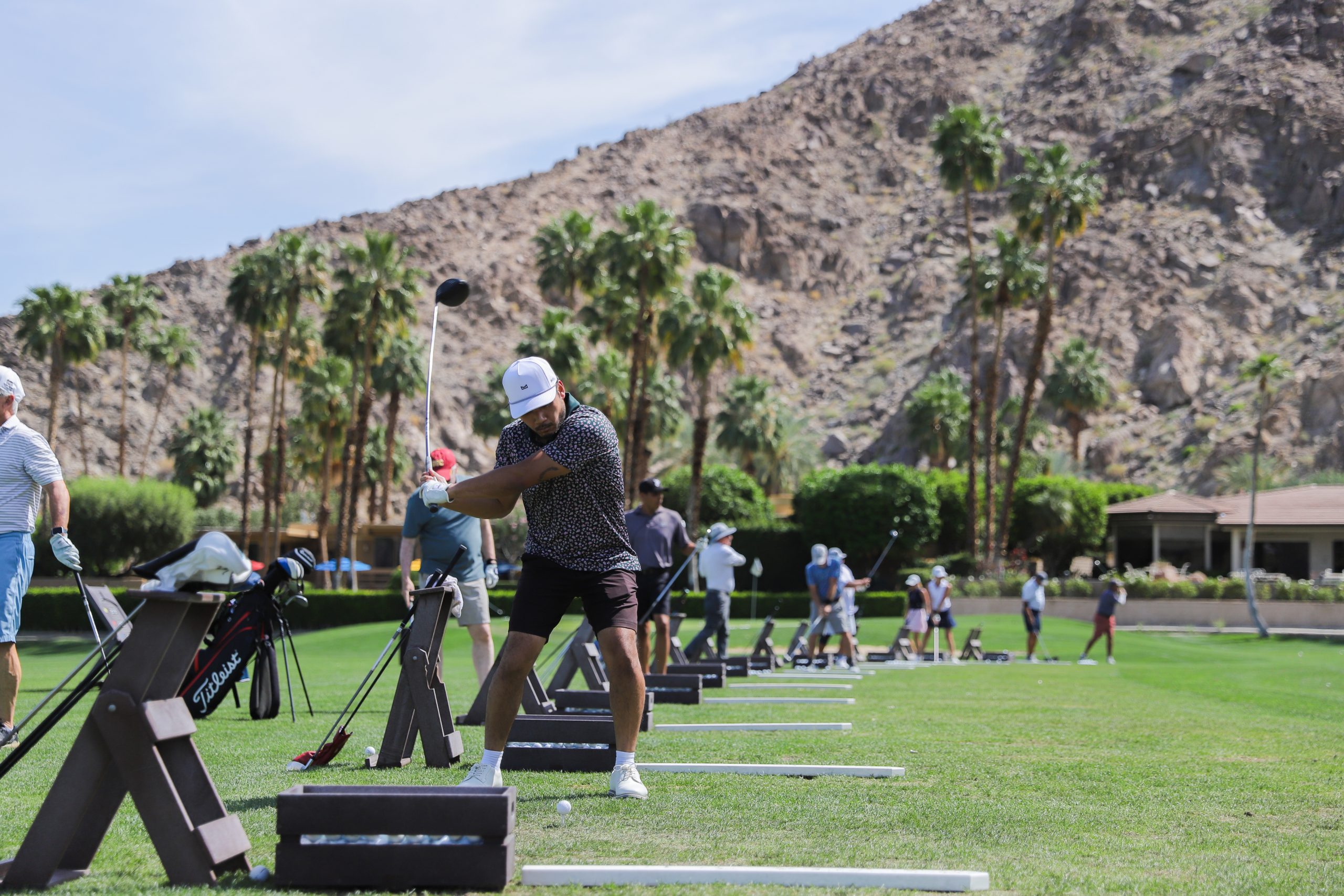 annual-golf-scramble.png Golfers participating in a Variety of the Desert's annual golf tournament.