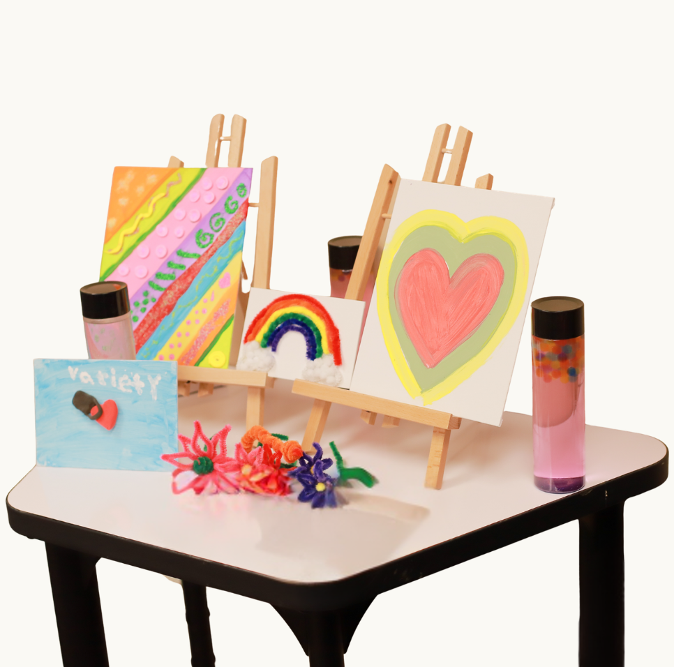 child-family-program.png Children's artwork created during a Variety of the Desert art program.